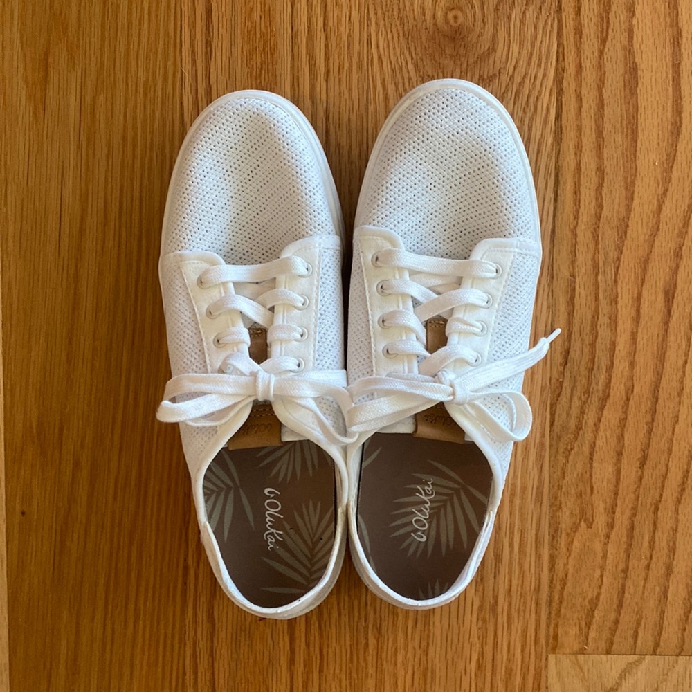 Olukai - white Pehuea slip on sneakers